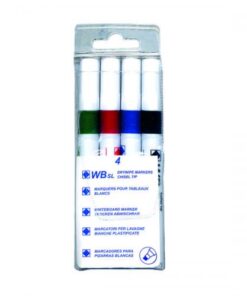 Assorted Whiteboard Markers Chisel Tip (Pack of 4)