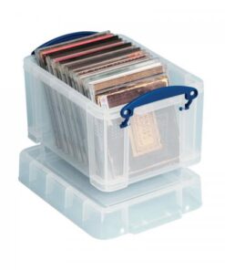 Really Useful 3L Plastic Storage Box With Lid 245x180x160mm Clear